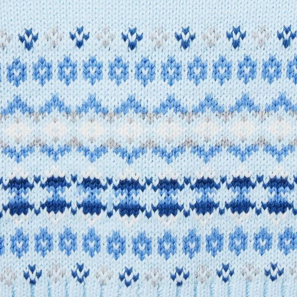 Baby Fair Isle Cardigan Blue Feather Fair Isle 3 Baby Fair Isle Cardigan Blue Feather Fair Isle - Image 3