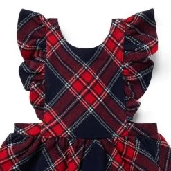 Baby Tartan Ruffle Jumper Bradbury Red Tartan -Fashionable Kids Shop 100047009 alt2 JJ