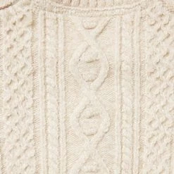 Baby Cable Knit Cardigan Fluffy Bunny Heather 6 Baby Cable Knit Cardigan Fluffy Bunny Heather -Fashionable Kids Shop 100047018 alt1 JJ