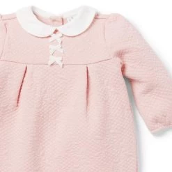Baby Quilted Bow One-Piece Peachskin 7 Baby Quilted Bow One-Piece Peachskin -Fashionable Kids Shop 100047038 alt2 JJ