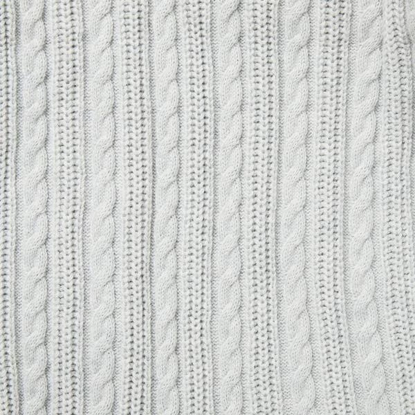 Baby Cable Knit Collared One-Piece Earl Grey Heather 3 Baby Cable Knit Collared One-Piece Earl Grey Heather - Image 3