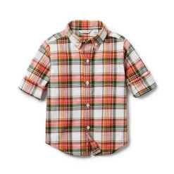 Plaid Flannel Shirt Blazing Sun Plaid -Fashionable Kids Shop 100047098 alt1 JJ