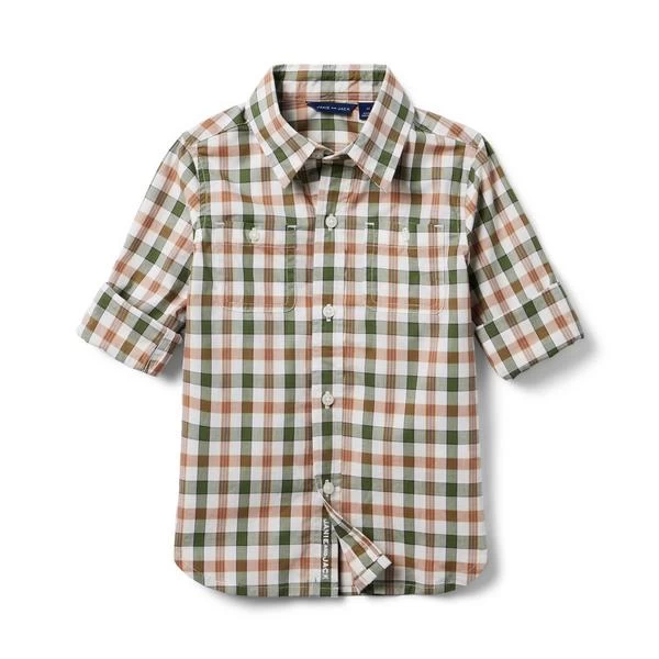 The Gingham Poplin Shirt Jet Ivory Gingham 3 The Gingham Poplin Shirt Jet Ivory Gingham - Image 3
