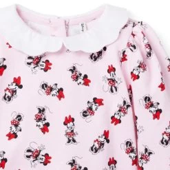 Disney Minnie Mouse Collared Sweatshirt Fifties Pink Minnie Mouse -Fashionable Kids Shop 100047243 alt2 JJ
