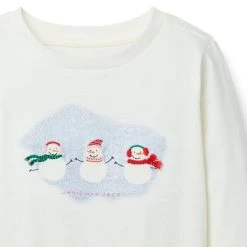 Snowman Friends Tee Cream 5 Snowman Friends Tee Cream -Fashionable Kids Shop 100047251 alt1 JJ