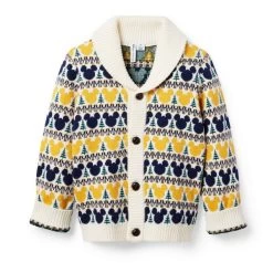 Disney Mickey Mouse Fair Isle Cardigan Golden Glow Mickey Mouse Fair Isle -Fashionable Kids Shop 100047266 alt1 JJ