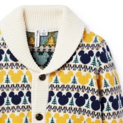 Disney Mickey Mouse Fair Isle Cardigan Golden Glow Mickey Mouse Fair Isle -Fashionable Kids Shop 100047266 alt3 JJ