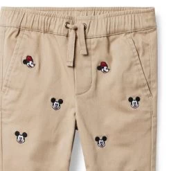 Disney Mickey Mouse Embroidered Twill Jogger Jack Khaki 7 Disney Mickey Mouse Embroidered Twill Jogger Jack Khaki -Fashionable Kids Shop 100047267 alt2 JJ