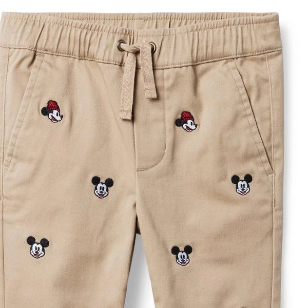 Disney Mickey Mouse Embroidered Twill Jogger Jack Khaki 4 Disney Mickey Mouse Embroidered Twill Jogger Jack Khaki - Image 4