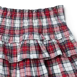 The Hailey Smocked Skirt Jet Ivory Tartan -Fashionable Kids Shop 100047270 alt2 JJ