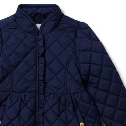The Quilted Barn Coat Dark Marine -Fashionable Kids Shop 100047274 alt2 JJ