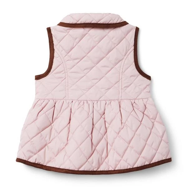 The Quilted Peplum Vest Pink Touch 2 The Quilted Peplum Vest Pink Touch - Image 2