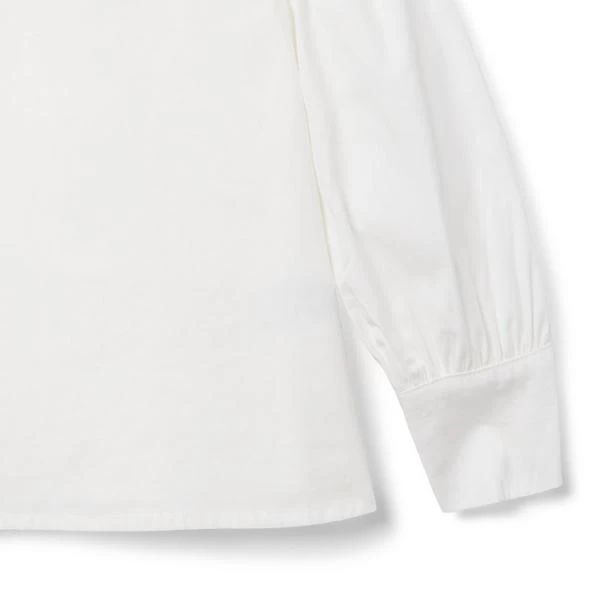 Pintuck Ruffle Collar Top Jet Ivory 5 Pintuck Ruffle Collar Top Jet Ivory - Image 5