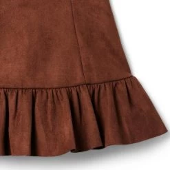 The Sueded Ruffle Skirt Potting Soil 5 The Sueded Ruffle Skirt Potting Soil -Fashionable Kids Shop 100047290 alt1 JJ