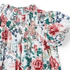 The Olivia Smocked Top Jet Ivory Floral -Fashionable Kids Shop 100047383 alt1 JJ