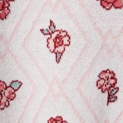 Floral Argyle Sweater Top Jet Ivory Floral Argyle 6 Floral Argyle Sweater Top Jet Ivory Floral Argyle -Fashionable Kids Shop 100047431 alt1 JJ