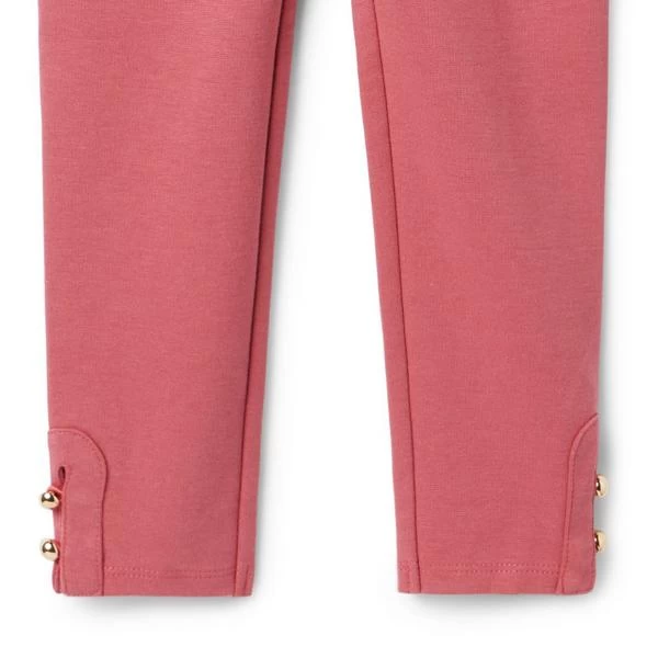 Button Cuff Ponte Pant Mauvewood 2 Button Cuff Ponte Pant Mauvewood - Image 2