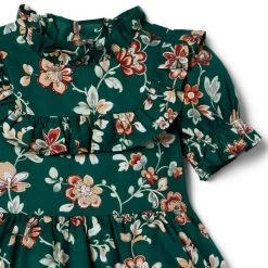 Floral Ruffle Dress Enchanted Forest Floral 8 Floral Ruffle Dress Enchanted Forest Floral -Fashionable Kids Shop 100047446 alt2 JJ