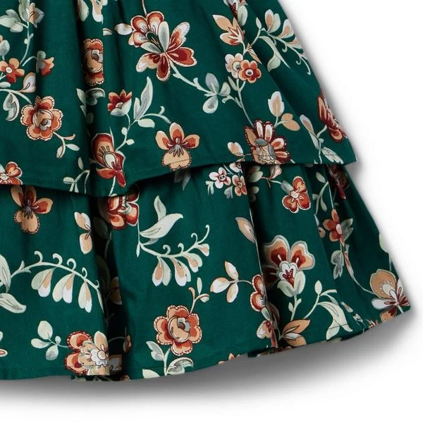 Floral Ruffle Dress Enchanted Forest Floral 5 Floral Ruffle Dress Enchanted Forest Floral - Image 5