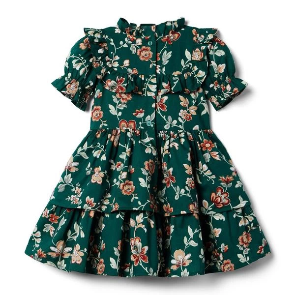 Floral Ruffle Dress Enchanted Forest Floral 2 Floral Ruffle Dress Enchanted Forest Floral - Image 2