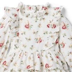 Floral Tiered Ruffle Dress Jet Ivory Floral 8 Floral Tiered Ruffle Dress Jet Ivory Floral -Fashionable Kids Shop 100047448 alt2 JJ