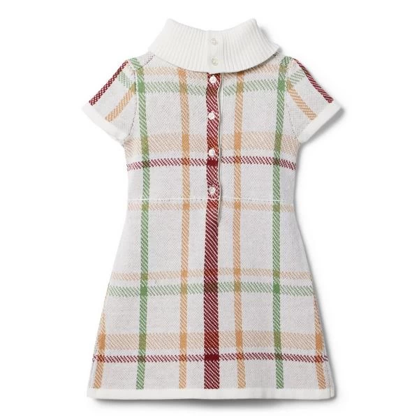 The Saddle Club Sweater Dress Jet Ivory Plaid 2 The Saddle Club Sweater Dress Jet Ivory Plaid - Image 2