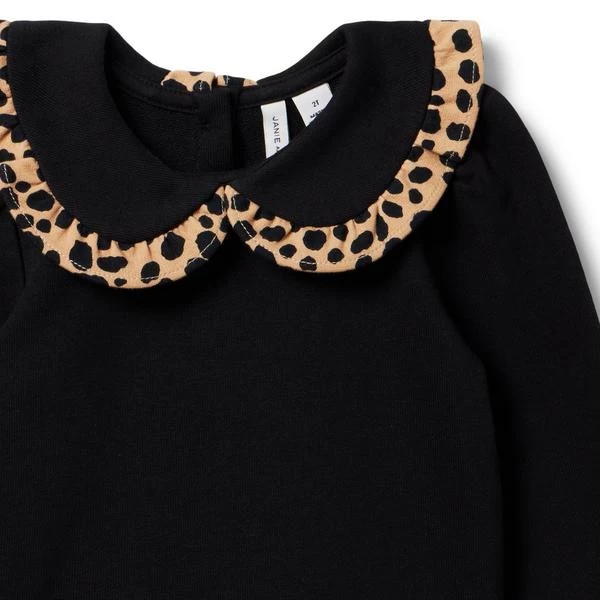 Leopard Collar Sweatshirt JJ Black 3 Leopard Collar Sweatshirt JJ Black - Image 3