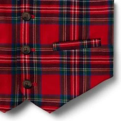 The Tartan Holiday Vest Bradbury Red Tartan 8 The Tartan Holiday Vest Bradbury Red Tartan -Fashionable Kids Shop 100047490 alt2 JJ