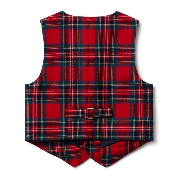 The Tartan Holiday Vest Bradbury Red Tartan 2 The Tartan Holiday Vest Bradbury Red Tartan - Image 2