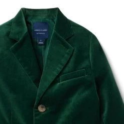 The Velvet Party Blazer Pine Green -Fashionable Kids Shop 100047494 alt1 JJ