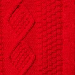 Cable Knit Shawl Collar Sweater Bradbury Red -Fashionable Kids Shop 100047499 alt1 JJ
