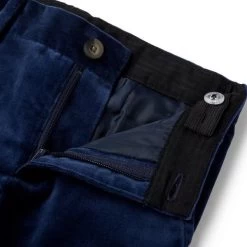 The Velvet Party Pant Dark Marine -Fashionable Kids Shop 100047501 alt1 JJ