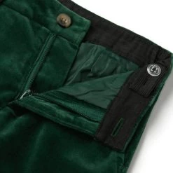 The Velvet Party Pant Pine Green -Fashionable Kids Shop 100047506 alt1 JJ