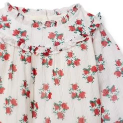 Rose Chiffon Top Cream And Sugar Rose -Fashionable Kids Shop 100047558 alt2 JJ