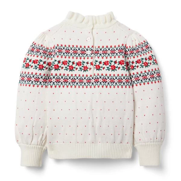 The Rose Fair Isle Sweater Cream And Sugar Rose Fair Isle 2 The Rose Fair Isle Sweater Cream And Sugar Rose Fair Isle - Image 2