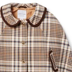 Plaid Ponte Cape Tan Plaid -Fashionable Kids Shop 100047596 alt1 JJ
