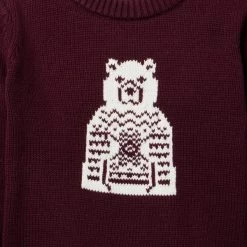 Polar Bear Sweater Deep Cranberry 5 Polar Bear Sweater Deep Cranberry -Fashionable Kids Shop 100047624 alt1 JJ