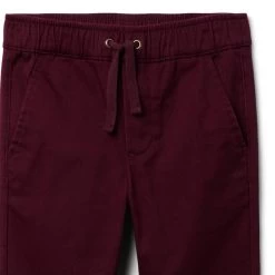 The Tapered Twill Pant Deep Cranberry -Fashionable Kids Shop 100047626 alt1 JJ