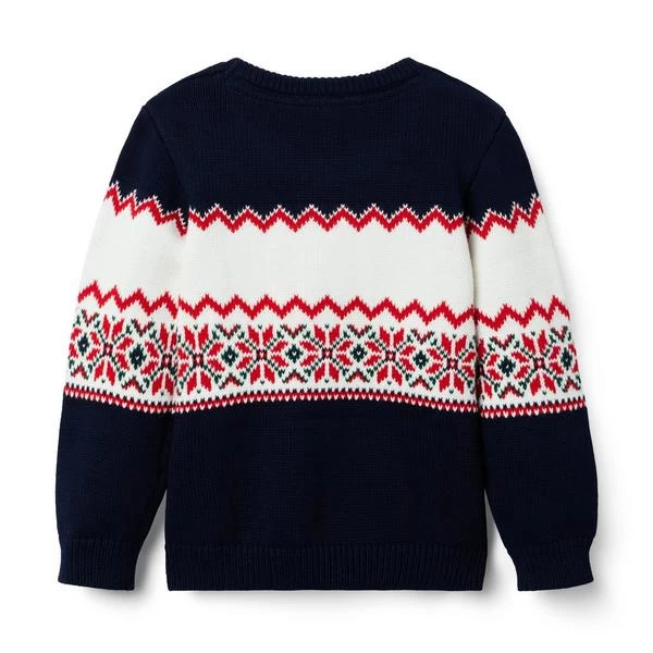 Fair Isle Sweater Dark Marine Fair Isle 2 Fair Isle Sweater Dark Marine Fair Isle - Image 2