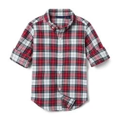 Tartan Flannel Shirt Jet Ivory Tartan -Fashionable Kids Shop 100047636 alt1 JJ