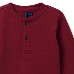 The Henley Tee Antique Maroon -Fashionable Kids Shop 100047650 alt1 JJ