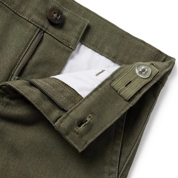 The Button Twill Jogger Dusty Olive 3 The Button Twill Jogger Dusty Olive - Image 3