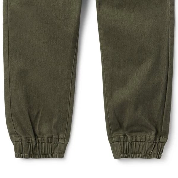 The Button Twill Jogger Dusty Olive 4 The Button Twill Jogger Dusty Olive - Image 4