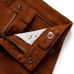 The Straight Leg Sateen Pant Antelope Brown -Fashionable Kids Shop 100047666 alt1 JJ