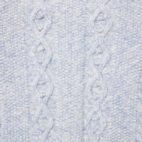 The Cozy Cable Knit Baby Cardigan Soft Blue Heather 3 The Cozy Cable Knit Baby Cardigan Soft Blue Heather - Image 3