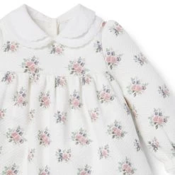 Baby Floral Quilted Dress Jet Ivory Floral 9 Baby Floral Quilted Dress Jet Ivory Floral -Fashionable Kids Shop 100047782 alt3 JJ