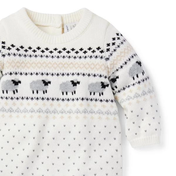 Baby Sheep Fair Isle One-Piece Cream And Sugar Fair Isle 4 Baby Sheep Fair Isle One-Piece Cream And Sugar Fair Isle - Image 4