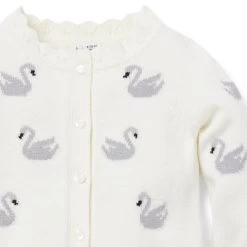 Baby Swan Cardigan Cream And Sugar Swan 7 Baby Swan Cardigan Cream And Sugar Swan -Fashionable Kids Shop 100047794 alt2 JJ