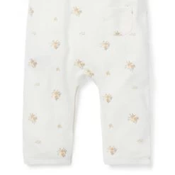 Floral Ruffle Collar One-Piece Cream And Sugar Floral 9 Floral Ruffle Collar One-Piece Cream And Sugar Floral -Fashionable Kids Shop 100047795 alt3 JJ