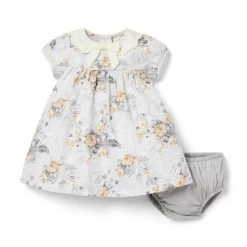 Baby Swan Floral Dress Classic Grey Heather Swan Floral -Fashionable Kids Shop 100047797 alt1 JJ